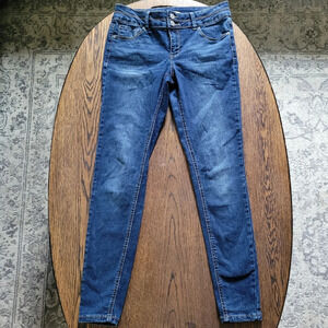 Mudd Skinny Mid-rise Dark Wash Jeans Size Girls 16